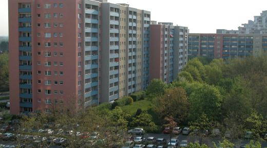 Fenster Montage in Plattenbauten 