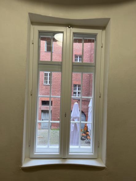 Holz-Fenster für die Archenhold-Sternwarte Innenansicht